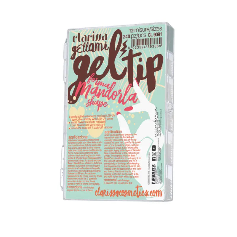 CLARISSA UNGHIA IN GEL MANDORLA 240 PZ CL 9091.