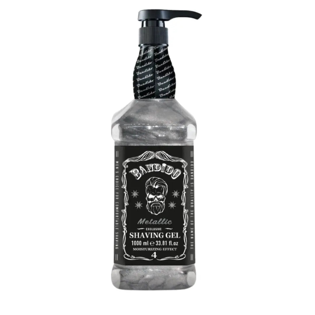 BANDIDO SHAVING GEL METALLIC SILVER 1000ML.