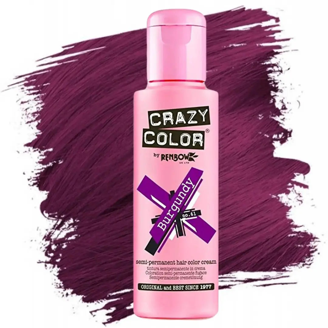 CRAZY COLOR 61 BURGUNDY 100ml.