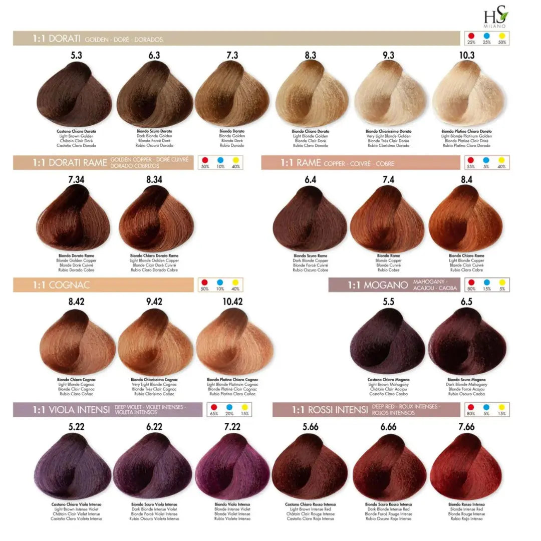 TINTURA HS MILANO NEW 6.11 100ML.
