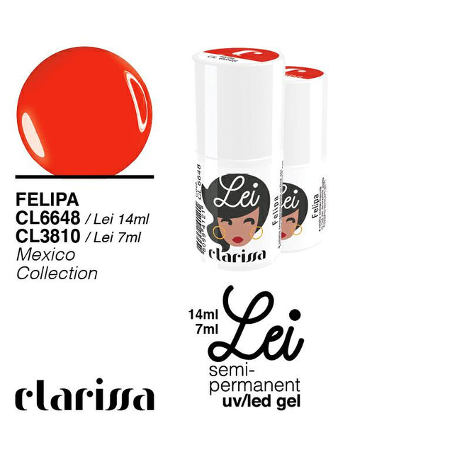 CLARISSA SMALTO SEMIPERMANENTE LEI FELIPA 7ML     CL 3810 Sicula Cosmetics SRL