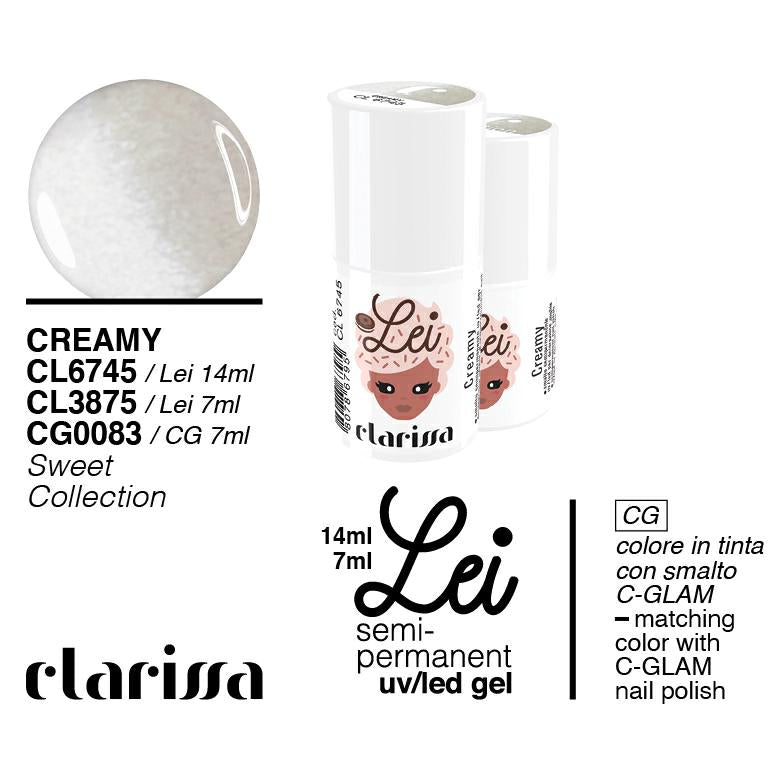 CLARISSA SMALTO SEMIPERMANENTE LEI CREAMY 7ML     CL 3875 Sicula Cosmetics SRL