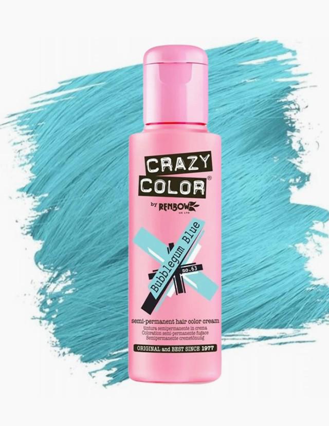 CRAZY COLOR 63 BUBBLEGUM BLUE 100ML Sicula Cosmetics SRL