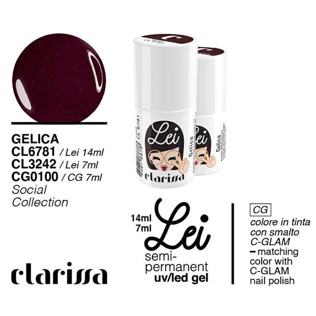 CLARISSA SMALTO SEMIPERMANENTE LEI GELICA 7ML     CL 3242 Sicula Cosmetics SRL