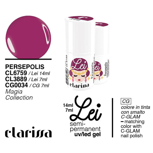 CLARISSA SMALTO SEMIPERMANENTE LEI PERSEPOLIS 7ML     CL 3889 Sicula Cosmetics SRL