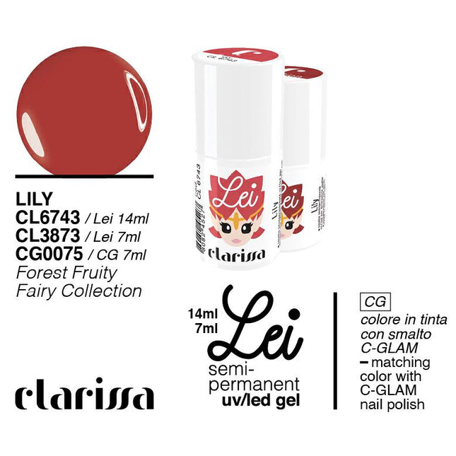 CLARISSA SMALTO SEMIPERMANENTE LEI LILY 7ML     CL 3873 Sicula Cosmetics SRL