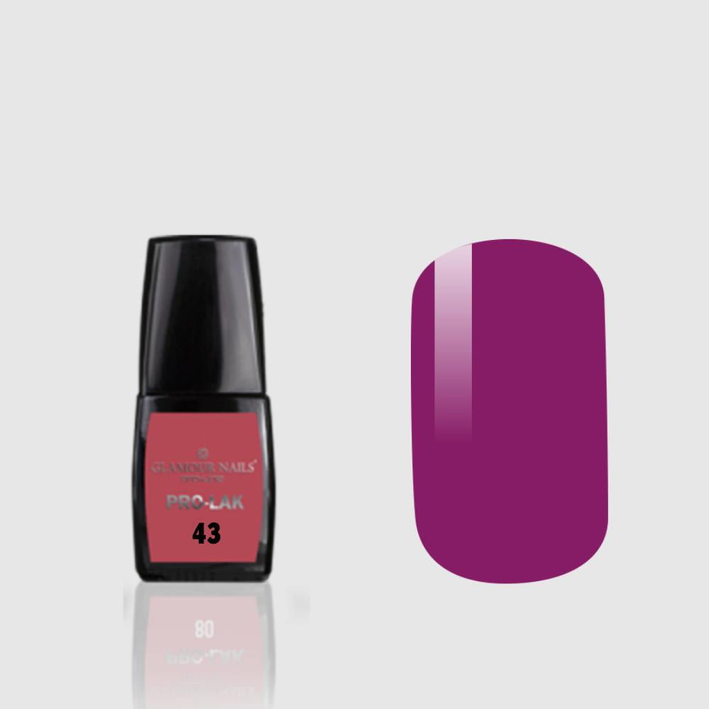 GLAMOUR NAILS PRO LAK SMALTO SEMIPERMANENTE 43 10ML Sicula Cosmetics SRL