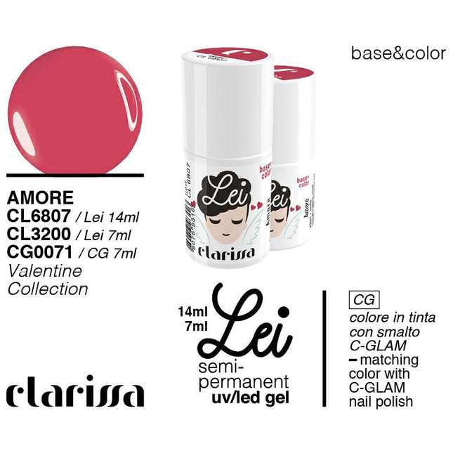CLARISSA SMALTO SEMIPERMANENTE LEI AMORE 7ML     CL 3200 Sicula Cosmetics SRL
