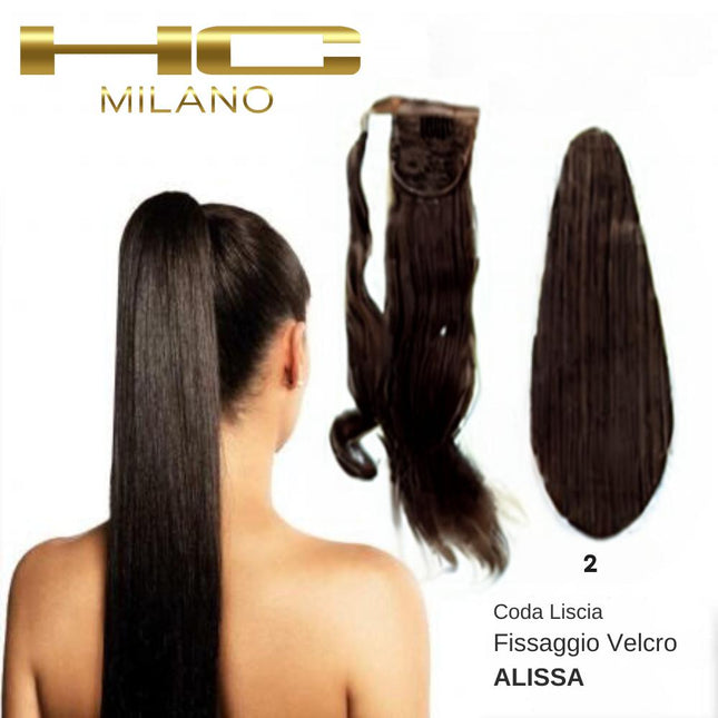 HC MILANO CODA ALISSA FIBRA SINTETICA LISCIA CON VELCRO Sicula Cosmetics SRL