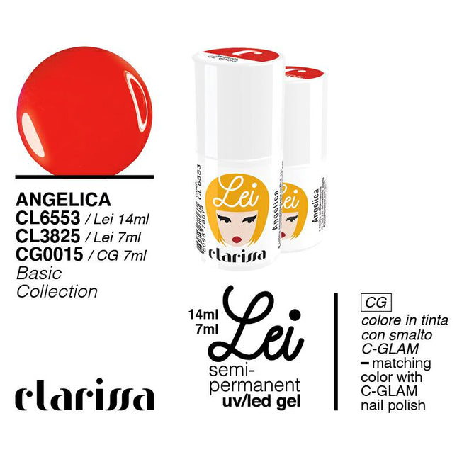 CLARISSA SMALTO SEMIPERMANENTE LEI ANGELICA 7ML     CL 3825 Sicula Cosmetics SRL
