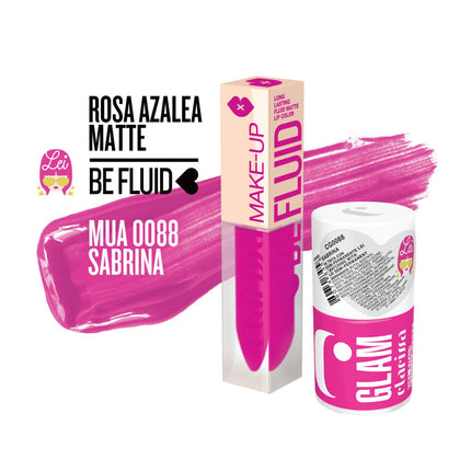 CLARISSA BE FLUID LIPCOLOR SABRINA-ROSA AZALE MATTE4ML MUA 0088 Sicula Cosmetics SRL