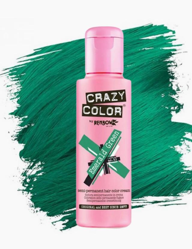 CRAZY COLOR 53 EMERALD GREEN 100ML Sicula Cosmetics SRL