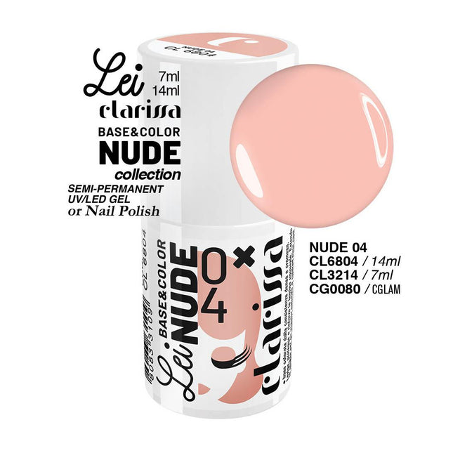 CLARISSA SMALTO SEMIPERMANENTE LEI NUDE 04 7ML     CL 3214 Sicula Cosmetics SRL