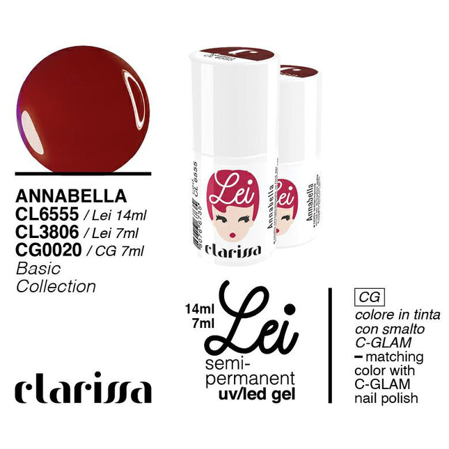 CLARISSA SMALTO SEMIPERMANENTE LEI ANNABELLA 7ML     CL 3806 Sicula Cosmetics SRL