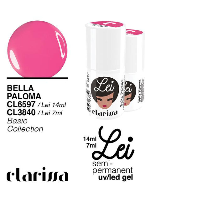 CLARISSA SMALTO SEMIPERMANENTE LEI BELLA PALOMA 7ML     CL 3840 Sicula Cosmetics SRL