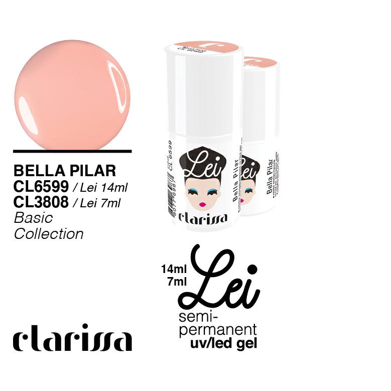 CLARISSA SMALTO SEMIPERMANENTE LEI BELLA PILAR 7ML     CL 3808 Sicula Cosmetics SRL