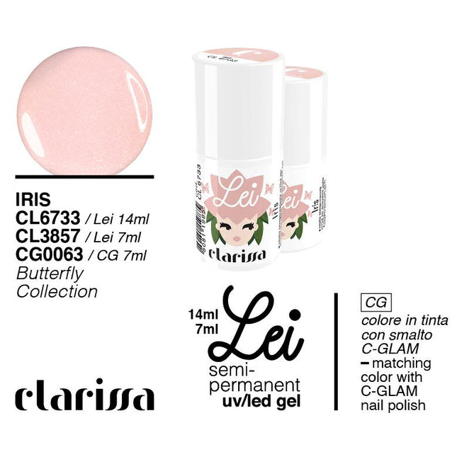 CLARISSA SMALTO SEMIPERMANENTE LEI IRIS 7ML     CL 3857 Sicula Cosmetics SRL