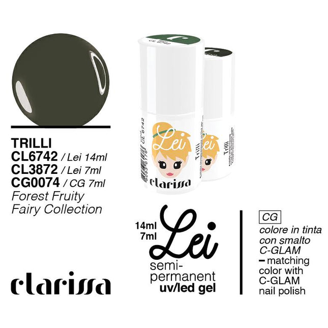 CLARISSA SMALTO SEMIPERMANENTE LEI TRILLI 7ML  CL 3872 Sicula Cosmetics SRL