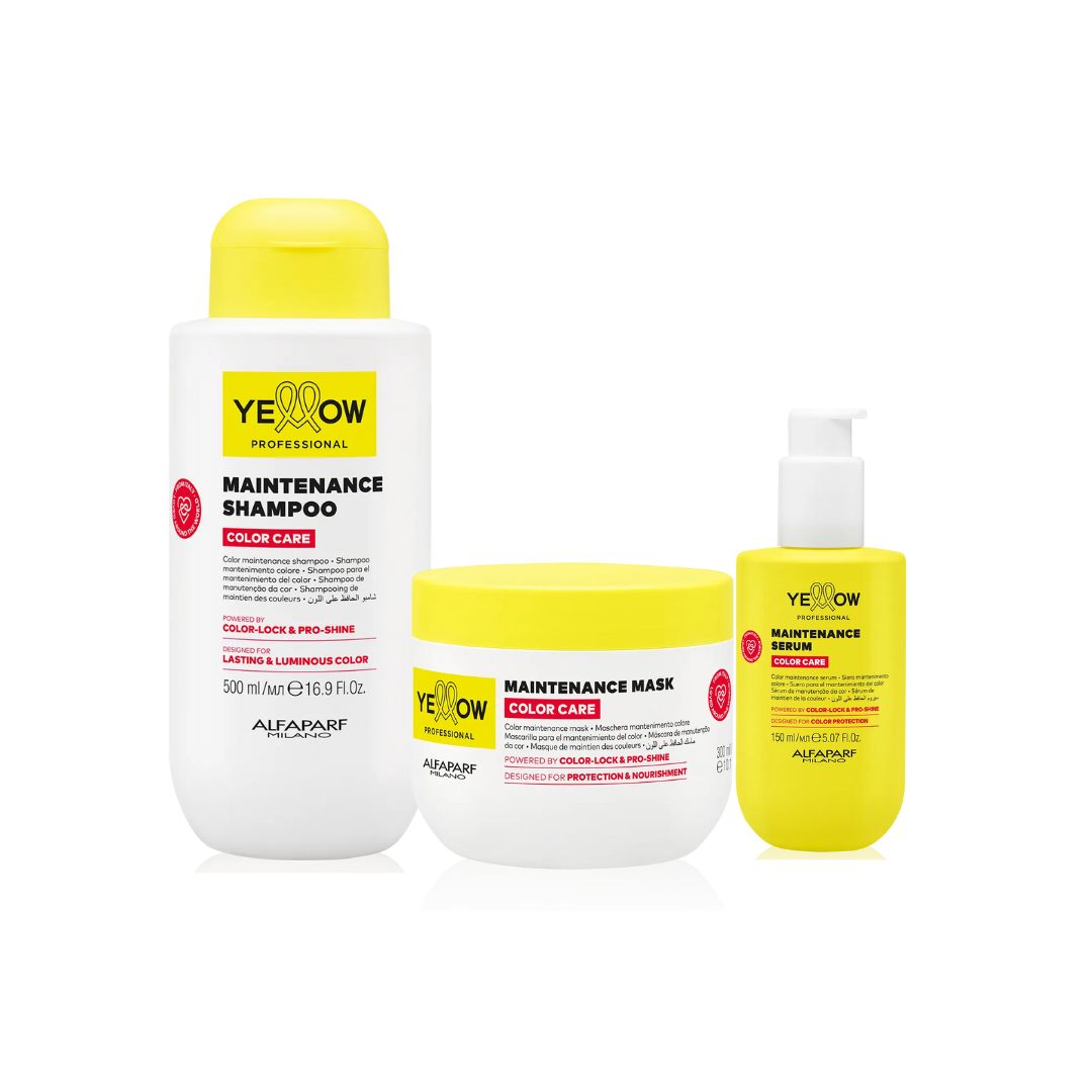ALFAPARF YELLOW KIT COLOR CARE SHAMPOO 500ml + MASK 300ml + SERUM 150ml Sicula Cosmetics SRL