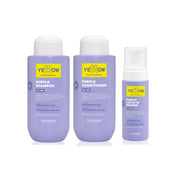 ALFAPARF YELLOW KIT SILVER SHAMPOO 500ml + CONDITIONER 500ml + LEAVE-IN MOUSSE 160ml Sicula Cosmetics SRL